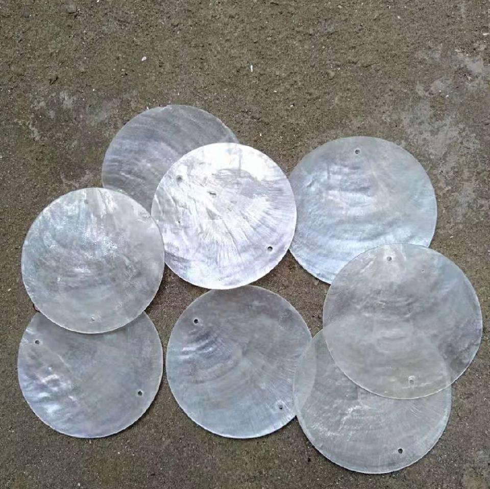 Large Size Round Disc Colored Capiz Shell 50mm with Holes Wholesale ...
