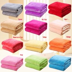 Hot Sales Super Soft Dyed <b>Flannel</b> Fleece Polyester Modern Solid Color Design Striped All-Season Portable Throw Plush Blanket - Product Image 4