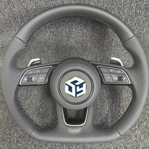 Volante Deportivo de Cuero Alcantara para VW/Volkswagen GTI, Compatible con Golf 6 7 Serie R, Passat B8 Mk7 MK8, <span class=keywords><strong>Arteon</strong></span>/CC, Modelos Jetta - Product Image 1