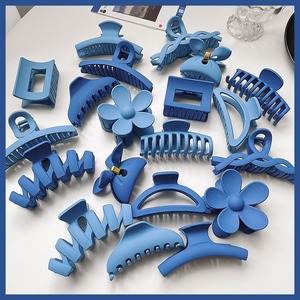 تشكيلة أزياء جديدة من تصميمات من HUIXIN ، مشابك قرش زهور من البلاستيك ، مشابك قرش زهور هندسية للسيدات - Product Image 2