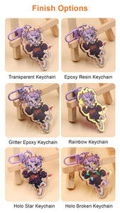 Hot Selling UV Printed <strong>Keychains</strong> Custom Anime Keychain - Product Image 4