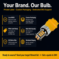 Ampoules LED G-View BA15S P21W sans hyper clignotement, jaune ambre, T20 W21W 7440 WY21W 1156 BAU15S PY21W, clignotants de voiture, 12V