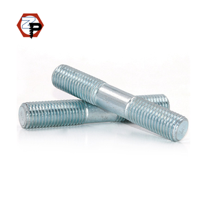 Nhà Máy bán hàng trực tiếp Metric ASTM A193 Carbon thép kẽm mạ M10 M16 M20 Threaded Rod bu lông đôi End Studs - Product Image 6