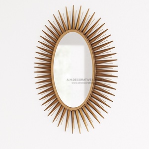 Miroir mural décoratif de luxe pour la maison miroir suspendu de noël moderne et élégant de couleur or pour la décoration de la chambre à coucher - Product Image 3