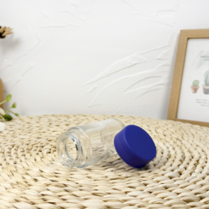 Bocal en verre d'emballage fleur noire personnalisé résistant aux enfants avec couvercle CR - Product Image 4