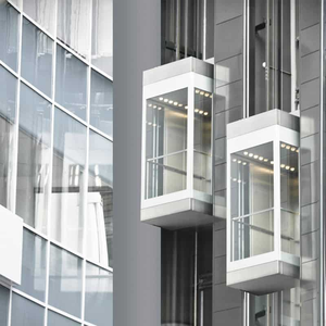 Ascensore Panoramico con Parete in Vetro Trasparente e Sistema di Guida a Risparmio Energetico - Product Image 1
