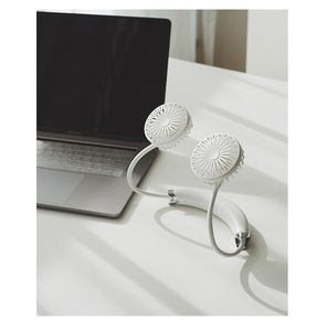 Ventilatore da collo pieghevole 2 in 1 con USB, staccabile, a forma di fiore. - Product Image 2