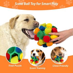 Juguete Educativo para Perros, Pelota Multifuncional de TPR para Entrenamiento Olfativo, Protección Ambiental, Venta al Por Mayor - Product Image 1