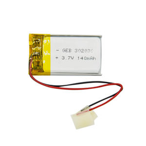 GEB 热销锂聚合物电池 302030 3.7v 140mAh GPS用锂聚合物电池 - Product Image 5