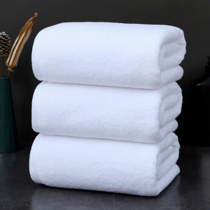 Serviettes de bain en coton pur extra absorbantes, tissage uni, couleur unie, logo personnalisable pour hôtels, salons de beauté, spas, maisons d'hôtes - Product Image 4