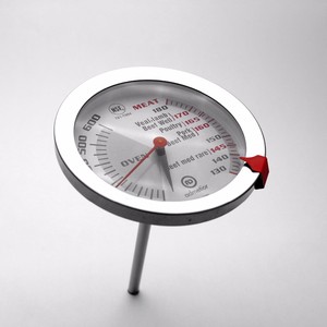Thermomètre de cuisson pour viande à double aiguille, thermomètre analogique en verre bimétallique - Product Image 2