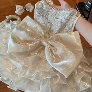 Vestido de encaje para perro, falda de boda para gato, bordado de lentejuelas para cachorro, flor, boda, ropa para perro, verano, gato, vestido de princesa Floral - Product Image 3