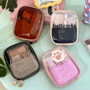 <b>Clear</b> Travel Makeup Organizer <b>Bag</b> Small Cute Makeup <b>Bag</b> Cosmetic Zipper <b>Toiletry</b> Storage Coin Pouch for Women - Product Image 3