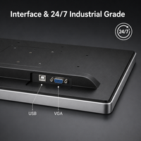 Écran tactile capacitif PCAP de 23,8, 27, 32, 43 pouces, haute luminosité, interface VGA USB RS232, vente en gros, pour point de vente (PDV)