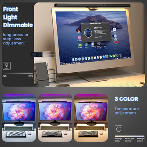 Lampe de moniteur 36 cm en ABS, lampe de moniteur USB, barre lumineuse pour écran d'ordinateur, pour <span class=keywords><strong>bureau</strong></span>, configuration de jeu et studio avec éclairage RVB - Product Image 4