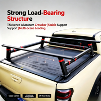 Barre transversale de chargement arrière en alliage d'aluminium robuste pour benne de pick-up F150, porte-bagages pour accessoires de camping tout-terrain