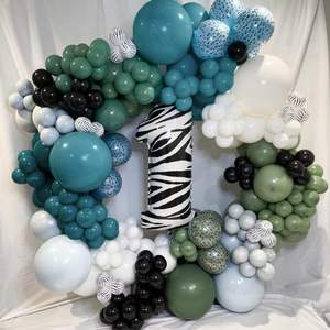 Kit d'arche de ballons, guirlande de ballons bleu macaron et or métallisé, décorations <span class=keywords><strong>pour</strong></span> fête d'anniversaire, baby shower, baptême, mariage, best-seller - Product Image 6