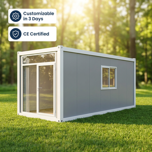 บ้านสำเร็จรูปขนาดเล็กทันสมัย 20 ฟุต บ้านคอนเทนเนอร์แบบโมดูลาร์ สำหรับใช้เป็นบ้านพักอาศัยและสำนักงาน - Product Image 1