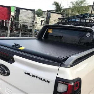 Pickup Truck Retractable Aluminum Roller Lid Shutter Tonneau Cover For Ford Ranger Raptor T6 T7 T8 T9 Wildtrak Xl Xls Xlt