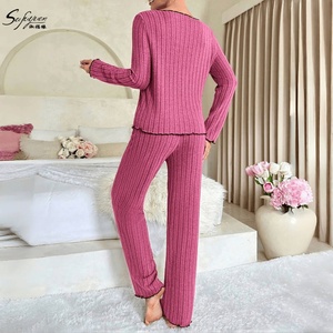 P171 Conjuntos de Pijama Acogedores para Damas para Dormir Estilo Victoria's <span class=keywords><strong>Secret</strong></span>, <span class=keywords><strong>Pijamas</strong></span> y Ropa de Dormir Suave y Personalizable para Mujer, Ropa de Dormir de Invierno - Product Image 4