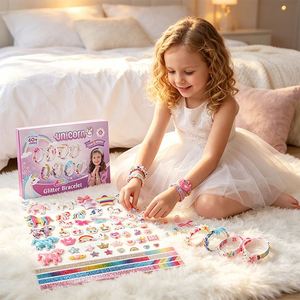 Custom Girls Hair Decoration Set DIY Headbands <b>Clips</b> <b>Bows</b> Ribbons Gems Glue Dots Creative Learning Toy Supplier - Product Image 2