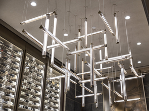 Ecojas Kính Sang Trọng Đèn Chùm Cho Sảnh Khách Sạn Siêu Thị Đám Cưới Khách Sạn Thiết Kế Mới Lớn Pendent Ánh Sáng - Product Image 2