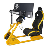 Support de volant de course personnalisé, simulateur de direction, cockpit de jeu de conduite avec siège de course réel