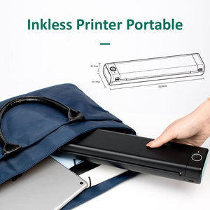 Dflabs A4 Tragbarer Thermodrucker für 35 Seiten pro Minute Druckgeschwindigkeit 203dpi Auflösung - Kabellos für Android/iOS/<span class=keywords><strong>Laptop</strong></span> Lagernd - Product Image 2