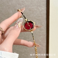 Montre pour femme Milisa Ankara Rouge, bracelet fin de niche haut de gamme, quartz simple