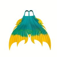 Nouveau caoutchouc coloré large lame sirène palmes de plongée confortable palmes de plongée palmes de natation enfants adultes