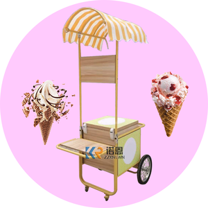 Harga pabrik 2024 daya tinggi Italia Gelato troli es krim keras komersial 3 rasa Pakistan lembut melayani pembuat es krim - Product Image 4