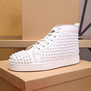 Fabricación de Zapatillas Personalizadas OEM ODM, Zapatillas de Baloncesto de Caña Alta con Púas de Acero para Hombre, Zapatillas con Tachuelas y Pedrería DIY - Product Image 1