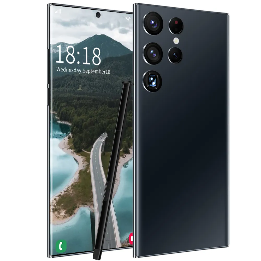 Galaxy S22 Ultra Mobiele Telefoon 6.8 Inch Smart Phone Full Dual 2 Sim Kaart Telefoon