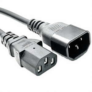 Cable de Alimentación IEC VED 3C de 1.5m con Enchufe Americano y Cable de Extensión IEC C13 a C14 de PVC para Computadora - Product Image 3