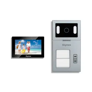 כפתור מגע יצרן חתוך וידאו פעמון דלת 1080p hd מצלמת וידאו hd קווי וידאו HD דלת intercom