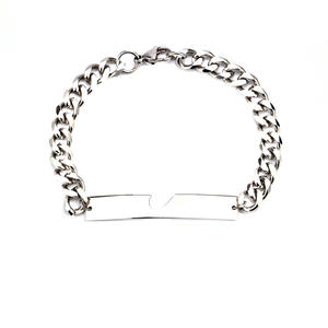 カスタムステンレス鋼ブレスレットハートマイアミキューバンリンクチェーンカップリストバンド女性用ダイヤモンドパールブレスレット真鍮素材 - Product Image 5