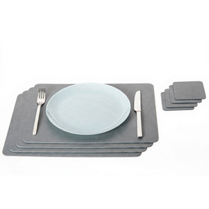 Premium Leather <b>Table</b> Mat Wholesale Heat Resistant Waterproof <b>Placemats</b> Luxury Restaurant <b>Table</b> <b>Runner</b> LPM-0003B - Product Image 1