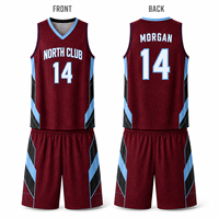 Uniformes de Baloncesto Personalizados Canadá, Conjunto de Camiseta y Pantalones Cortos Sublimados para Equipo, Ropa Deportiva Juvenil Personalizada de Fabricante