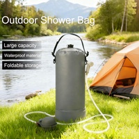 Sac à eau Yuanfeng, nouveau, noir et gris, imperméable, portable, en bâche PVC, sac de douche sec pour le camping en plein air, les voyages