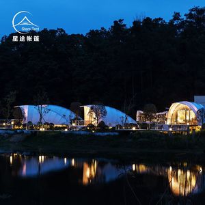 Stars <b>Tent</b> Outdoor Camping <b>Tent</b> 6-8 Person Four-season Extended Type One Bedroom One Living Room <b>Large</b> Space Oxford Material - Product Image 4