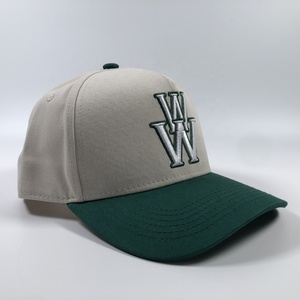 OEM Classic Unisex Cotton Two Tone 5 Panel a Frame Structured Gorras Custom 3d <strong>Large</strong> Letter Embroidered Hat Visor <strong>Baseball</strong> <strong>Cap</strong> - Product Image 4