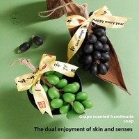 Savon artisanal à l'aromathérapie de raisin, coffret cadeau d'huiles essentielles pour la maison, cadeau de fête, vente en gros