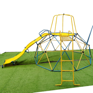 Dôme d'escalade CTSC de 3,6 m avec extensions, toboggan, barres de grimpe et balançoire, également une <span class=keywords><strong>cabane</strong></span> pour que les enfants puissent s'amuser à l'extérieur et dans les jardins. - Product Image 1