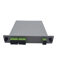 Cassette terminale FTTH optique LGX Box en ABS économique avec répartiteur PLC 1x4 SC APC/UPC, perte d'insertion 7,1 dB, -45~+80°C