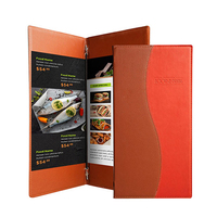 Menu en cuir pour restaurant avec cordon élastique, livre de cocktails, menu en cuir pour boissons, café, bar