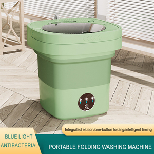 Viagem portátil carro doméstico ao ar livre pequeno portatil 6L 8L 4L dobrável mini máquina de lavar roupa elétrica - Product Image 6