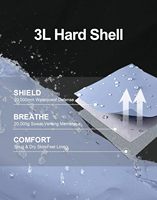 Pantalon de pluie pour femme Pioneer Camp, 3 couches, imperméable 20000 mm, respirant, fermeture éclair latérale, randonnée, ski, neige