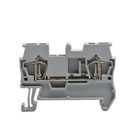 Bloc de bornes à rail DIN enfichable ST-1.5 pour câblage électrique d'entrée frontale, 1,5 mm²