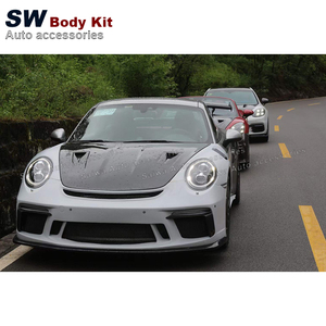 Parte del parachoques delantero de fibra de carbono para <span class=keywords><strong>Porsche</strong></span> <span class=keywords><strong>911</strong></span> 991,1 991,2 parachoques modificado con kit de rendimiento de rejilla - Product Image 3