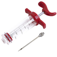 Injecteur de Marinade en plastique, seringue de Steak de poulet de dinde avec injecteur de viande d'aiguille à visser